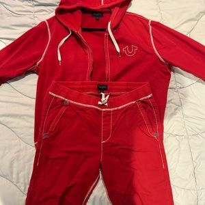 true religion sweat suit